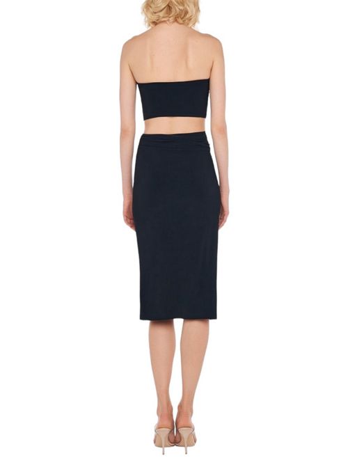 Women's all-in-one black jersey dress Norma Kamali | KKSS1201BBLACK